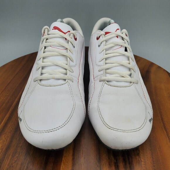 Puma Drift Cat 5 Shoes Men\'s 11 White Leather Lace Up Low Top Driving Sneakers main image 5